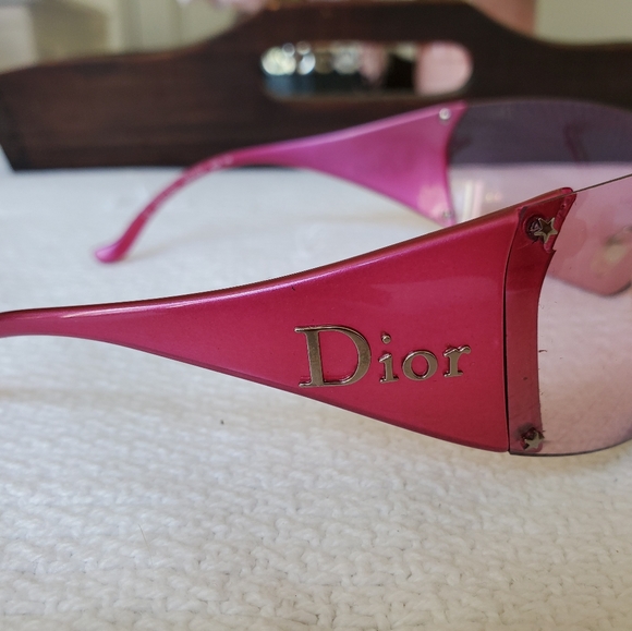 SOLD!! Vintage Christian Dior Pink Sunglasses NWOT - Picture 10 of 14